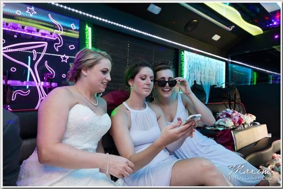 Happy customers enjoying luxury limousine service from www.freightmove.pro during a memorable event.