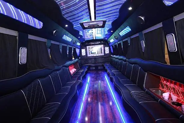 Customers enjoying luxury limousine service by www.freightmove.pro, showcasing memorable moments and quality transportation.